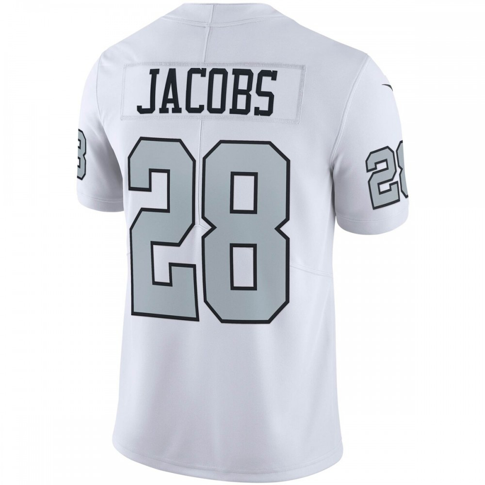 Josh Jacobs Las Vegas Raiders Nike Vapor Untouchable Color Rush Limited Player Jersey - White-GridironStore